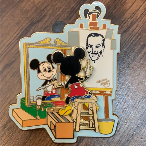 Disney Other - Disney Pin Mickey Drawing Walt
